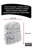 3 Lü Set Kirli Temiz Çamaşır Torbası Ve Çamaşır Filesi - Asker Malzemesi - 4