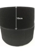 10 Cm Cırt Bant Siyah - 5