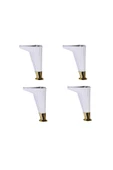 Odabaşı Mobilya Sehpa Kanepe Ayağı Beyaz-altın 12 Cm 4 Adet - 1