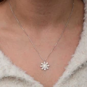 Gümüş Kar Tanesi Kadın Kolye  SL10062 thumbnail 6