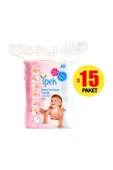 İPEK Axi Bebek Temizleme Pamuğu 60'lı 15'li Set - 1