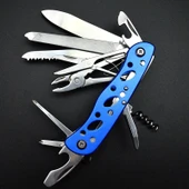 Valkyrie  Çok Amaçlı İsveç Outdoor Kamp Çakısı 111mm Büyük Boy - Paslanmaz Çelik mavi - 4