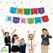 Renkli Silver İyiki Doğdun Zarflı Banner - 1