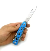 Valkyrie  Çok Amaçlı İsveç Outdoor Kamp Çakısı 111mm Büyük Boy - Paslanmaz Çelik mavi - 6
