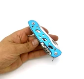 Valkyrie  Çok Amaçlı İsveç Outdoor Kamp Çakısı 111mm Büyük Boy - Paslanmaz Çelik mavi - 10