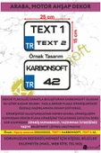 Kişiye Özel Ahşap Dekor Plaka, Bisiklet Plaka, Isimli Plaka, Cam Önü Plakası, Aksesuar Plaka 1 Adet - 1