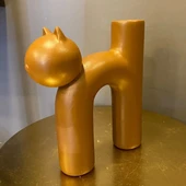 SERAMİK KEDİ VAZO VZ262-8 thumbnail 2