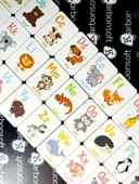 Ahşap Ingilizce Alfabe Kartları - Alfabe Ingilizce Eğitim Seti Ingilizce Öğrenme Kartları Montessori - 4