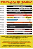 Kişiye Özel Isimli 10 Takım (20ADET) Araç Logo Kabartmalı Siyah Oto Plakalık - 1