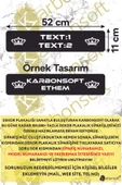 Kişiye Özel Dekor Plaka, Araba Plaka, Isimli Plaka, Cam Önü Plakası, Aksesuar Plaka - 1
