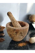Zeytin ağacı el yapımı havan - 2