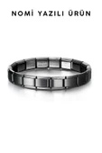Paslanmaz Çelik Unisex Nomi İtalyan Charm Bileklik 316L - 3