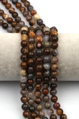 Dağ Akik (Mountain Agate) Doğaltaş Dizi 8 mm Küre Kesim - 1