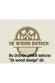 2K Wood Design Ahşap Duvara Monte Raflı Komodin - 4