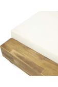 Varsthree Modern Akasya Ahşap Şezlong Ve Minder Seti Ayarlanabilir Suya Dayanıklı Kumaş 2'Li Set - 5