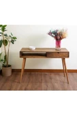 2K Wood Design Ahşap Modern Stil Tek Çekmece Çalışma Masası - 1