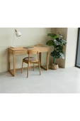 2K Wood Design Ahşap Tek Çekmece Modern Stil Çalışma Masası - 4
