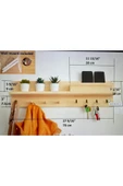 One Design Ahşap Askılık Doğal Ahşap Masif Askılık - 1