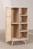 ŞafakMobilya Ahşap Tek Hazeran Kapaklı Modern Gardrop Dolap - 2