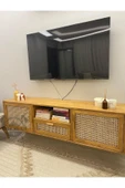 ŞafakMobilya Ahşap doğal hazeranlı çam masif tv ünitesi - 1