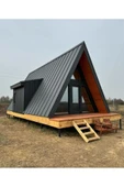 Yiğit Ahşap Modern Ve Şık A-Frame Tiny House Bungalov thumbnail 1