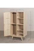 One Design Masif Ahşap Gardrop 150X80X55 - 2