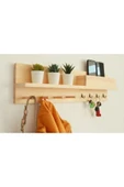 One Design Ahşap Askılık Doğal Ahşap Masif Askılık - 2