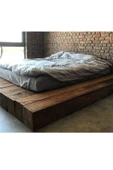 Htwoodstore Doğal Kütük Yatak - 1
