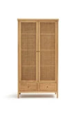 One Design Doğal Masif Ahşap Gardırop 200X105X57 - 1