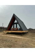 Yiğit Ahşap Modern Ve Şık A-Frame Tiny House Bungalov thumbnail 3