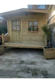 Ağaçsan Ahşap Bahçe Kulubesi Ahşap Ev Bekçi Kulubesi Mini Bungalov - 4