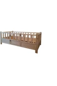munywood Montessori Yatak Doğal Ahşap Çocuk Yatağı 190x90 - 1