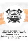 ŞafakMobilya Ahşap Çift Çekmeceli Raflı Masif Rustik Dresuar - 4
