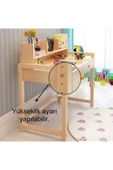 One Design Çalışma Masası Montessori Çalışma Masası Ahşap Masif Çocuk Masası - 1