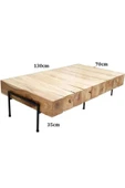 Woodart Ahşap Kütük Şantiye Tasarımlı Orta Sehpa & Masa - 4