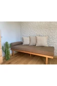 NAPOLYON Doğal Ahşap Cassına Daybed - 1