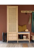One Design Doğal Masif Ahşap Portmanto 185Cm - 1