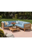 Buğlem Buggy Wood (160X160 Köşe) Bahçe,Balkon,Teras,Ev Ve Dış Mekan Köşe Koltuk - 1