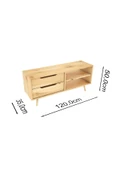 One Design Masif Tv Ünitesi Tv Konsolu Tv Standı Ahşap Tv Ünitesi - 3