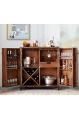 Şafakmobilya Ahşap Vintage Model Masif Bar Dolabı thumbnail 2