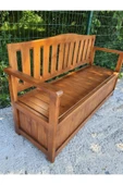 Buğlem Wood Lüks Sağlam  160X45Cm -Sandıklı Bahçe Teras Koltuk Sedir - 1