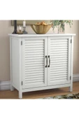 One Design Beyaz Ahşap Dolap Masif Ahşap Kapaklı Dolap 80X80X35 - 1