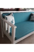 Buğlem 140Cm-70 Cm-Minderler Dahil-Ahşap Modern Sedir-Bahçe Teras Koltuk - 1