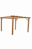 TAYLAN AHŞAP Ahşap Pergole Çardak Bahçe Tentesi Kamelya thumbnail 1