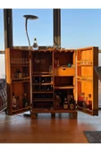Mywoodteks Ahşap Erzak Dolabı - Alkol Dolabı - Çok Amaçlı Dolap - Şaraplık - Bar Dolabı - 2