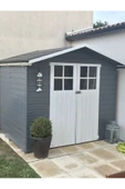Berzz Buğlem Ahşap Bahçe Depolama Dolabı Depo Ardiye Alet Dolabı Bahçe Odası Çok Amaçlı - 1