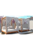 NUCADEKOR Ahşap Bahçe Yatağı Loca Daybed - 1