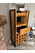 Mywoodteks Ahşap Bar Dolabı, Şaraplık, Alkol Dolabı - 2