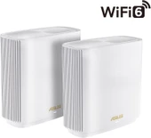 ASUS ZenWifi XT9 Wi Fi 6-Gaming Ai Mesh AiProtectionPro Bulut Kablosuz Ağ Dağıtım Mesh Sistemi (Beyaz İkili Paket) - 2