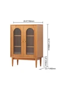 One Design Vitrin&Kitaplık&Büfe Masif Ahşap Vitrin - 3